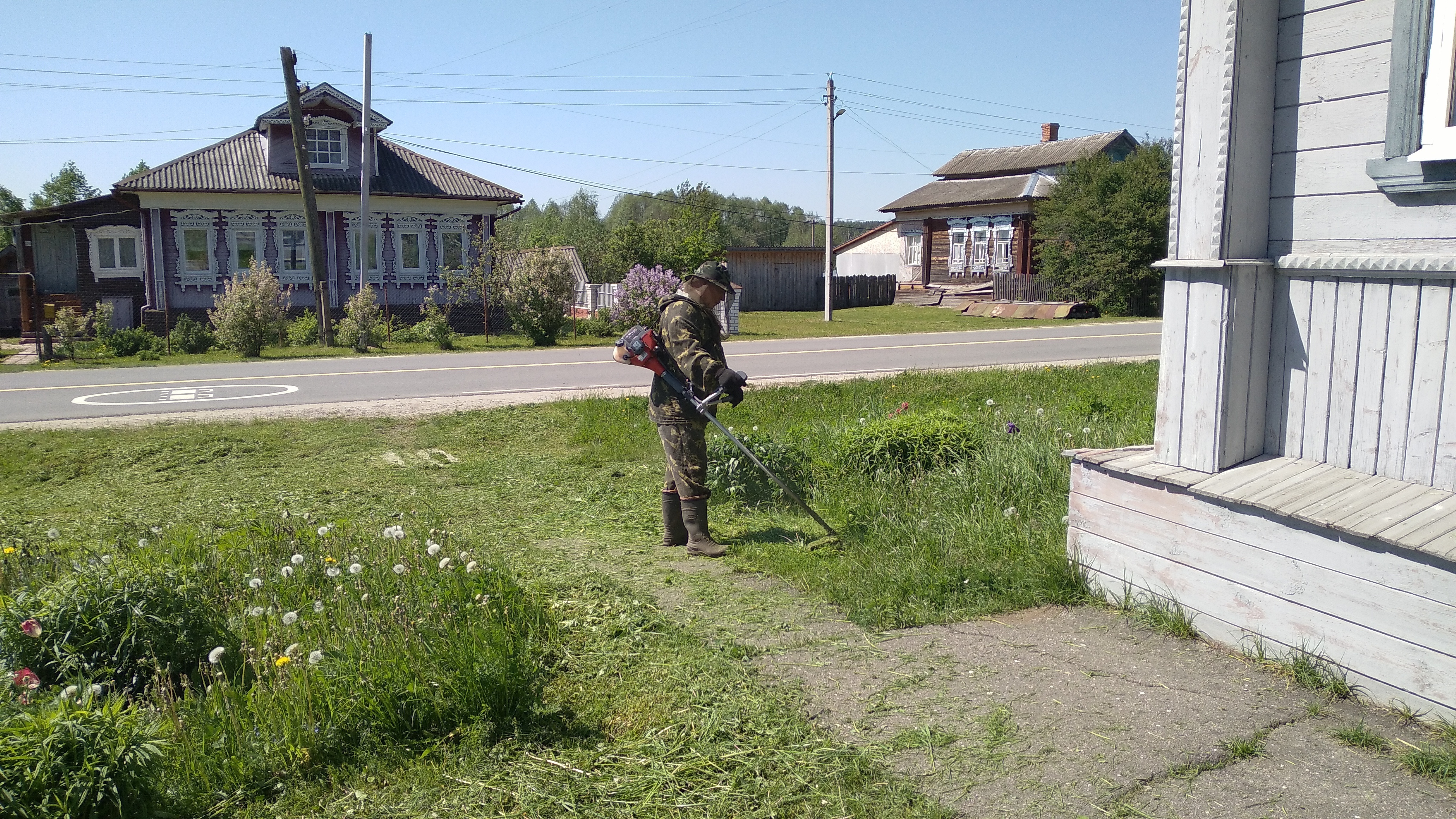 Покос травы.
